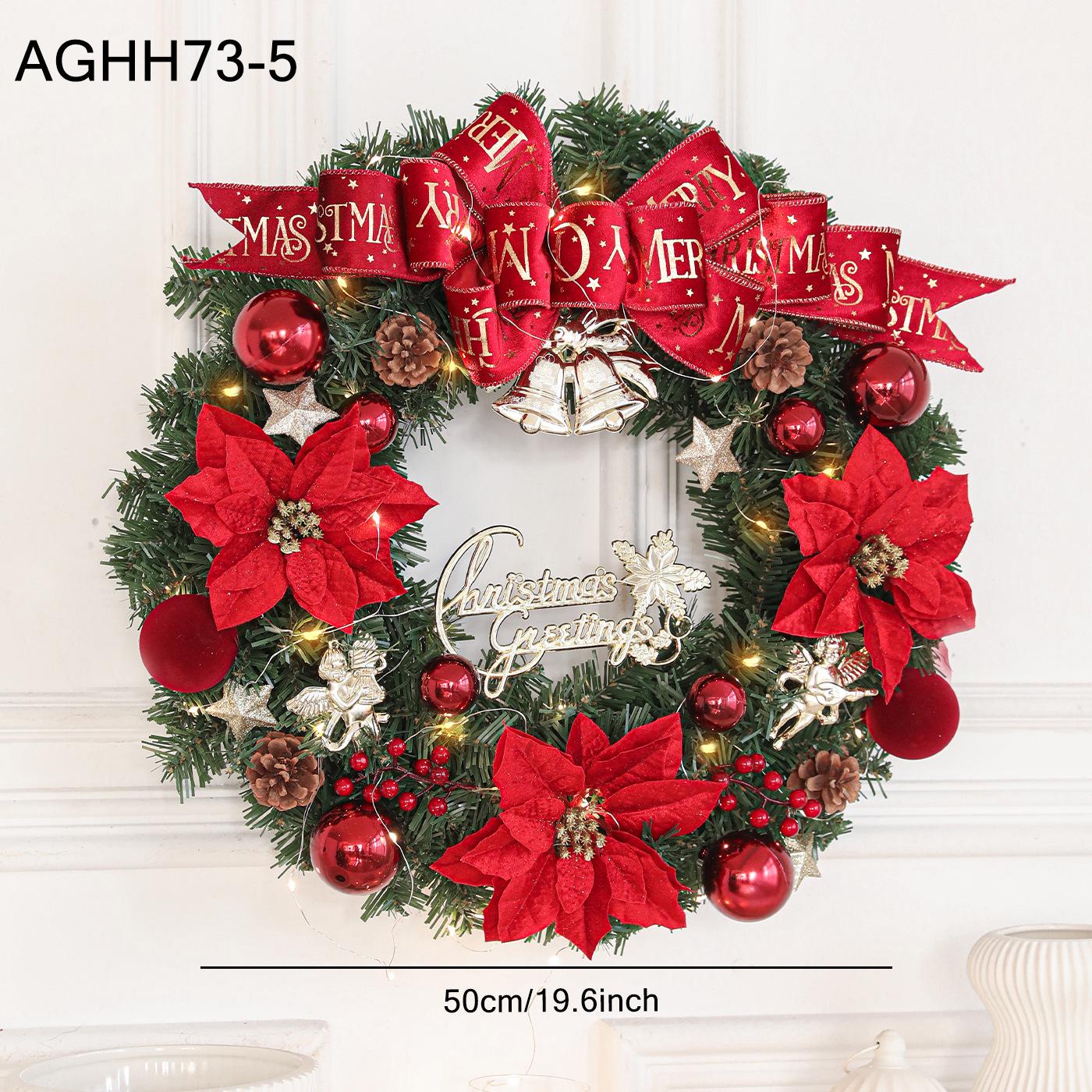 New Enchanted Luminous Christmas Wreath - Window & Door Decoration