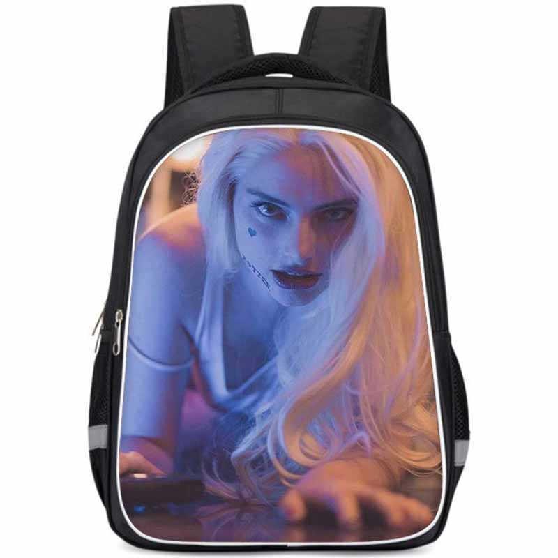 Harley Quinn Large Capacity Lightweight Oxford Fabric School Backpack For Kids
