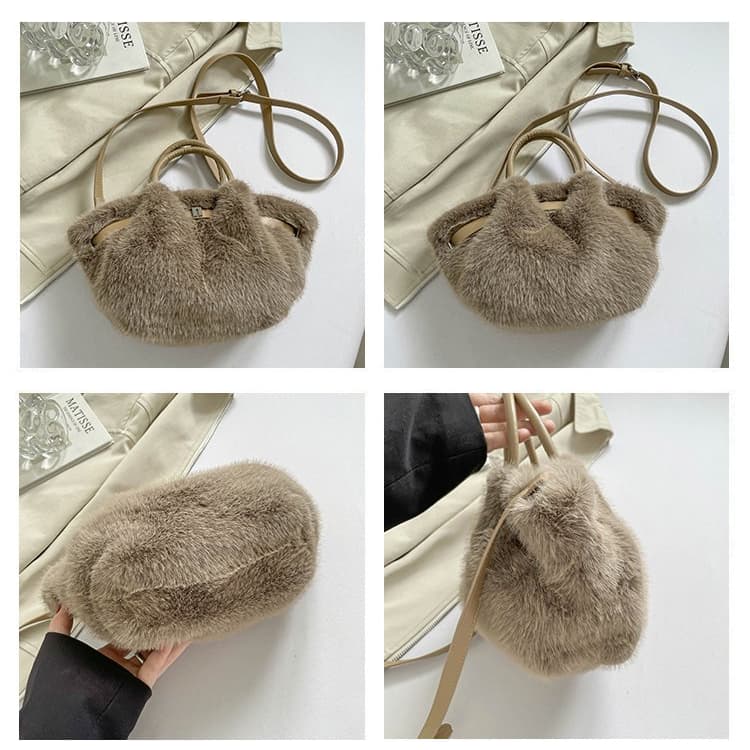 Women's New Plush Handbag Messenger Bag