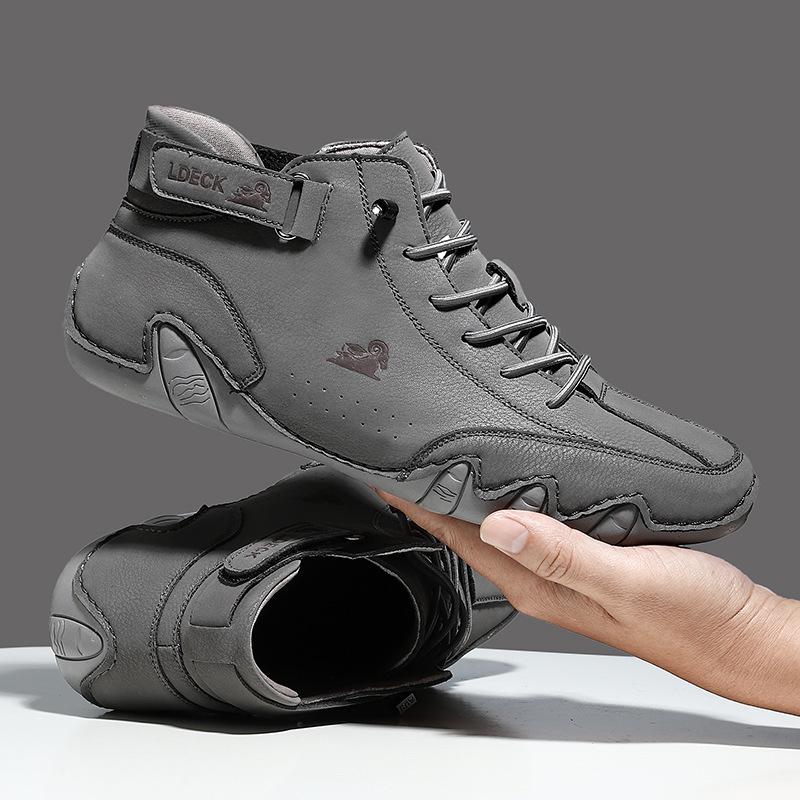 Octopus Men's Shoes, High-top Martin Boots, Autumn and Winter Men's Casual Short Boots