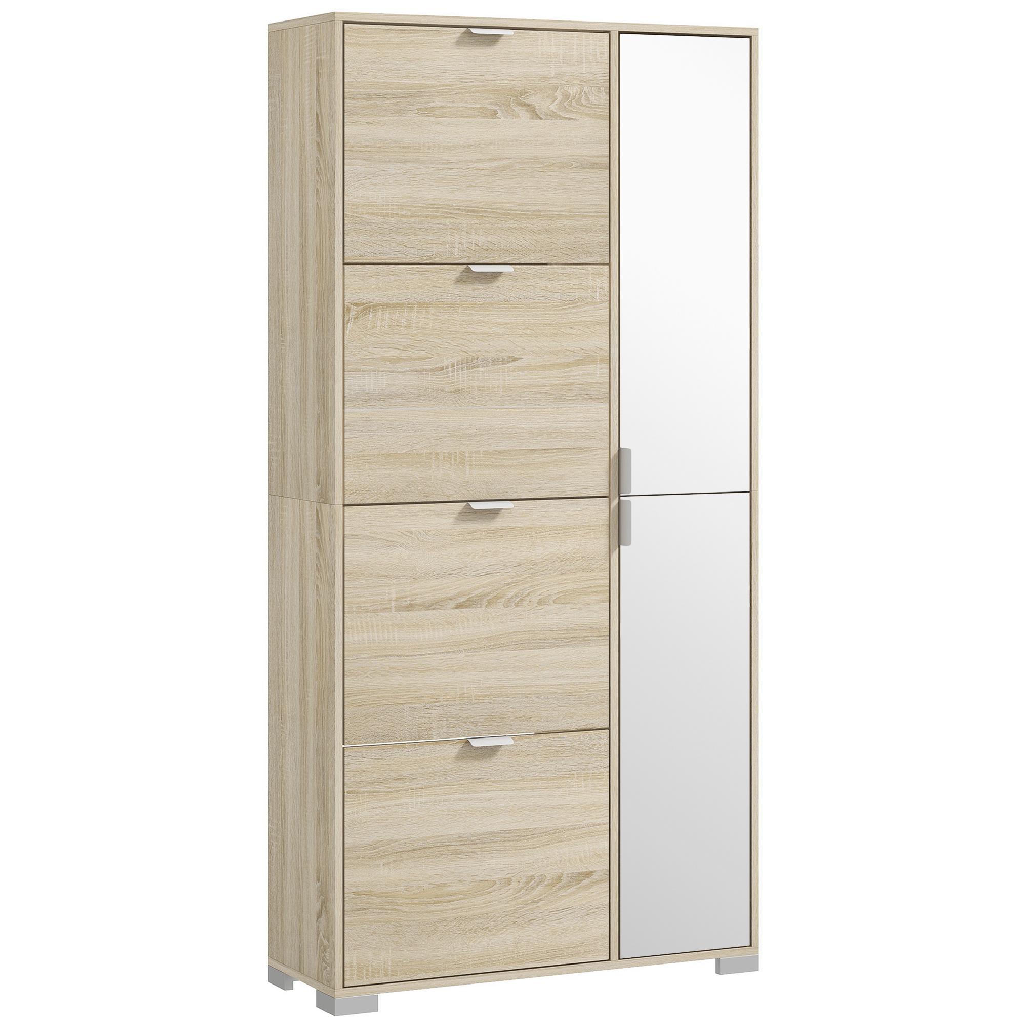 Shoe Cabinet with 4 Flip Doors