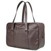 [ROCO NAILS] School Bag, Faux Leather, Brown, High School Girls, Boston Bag, For Commuting, Embossed, Fits A4 Files, Large Capacity