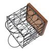 Coffee Pod Holder Organizer Large Capacity Metal Storage Basket with Wooden Base for Kitchen Countertop Office Coffee Bar