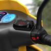 3 In 1 LED Motorcycle Electronic Clock Digital Display Voltmeter Watch IP67 Waterproof Dustproof Colorful Electronic Thermometer