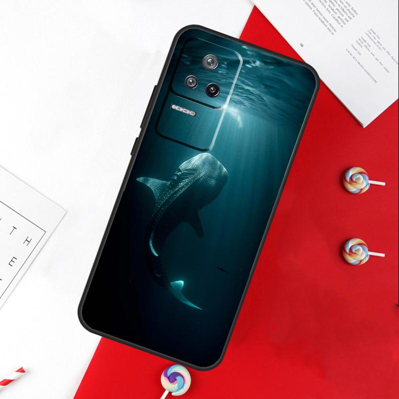 Ocean Whale Shark Animal Cover For Xiaomi 14 Ultra 15 13 11T 12T 13T 14T Pro POCO X7 Pro X3 X5 X6 M6 F5 F6 Pro Case