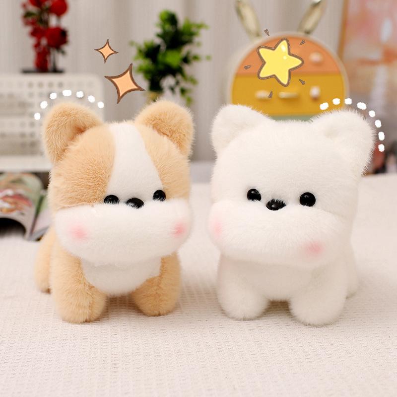 Kawaii Dog Plush Toys Stuffed Animals Dog Pillow Children Toys Accompany Sleep Toy Doll for  Kids Baby Girls Boys Birthday Gifts