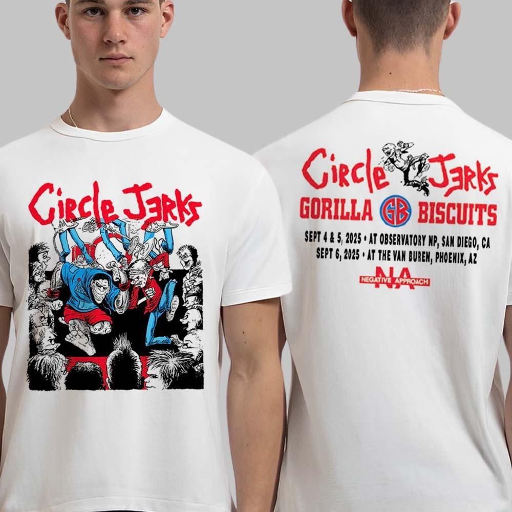 Circle Jerks X Gorilla Biscuits San Diego California Phoenix Arizona 2026 Even XL