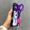 Armor Candy Color Clash For Magsafe Phone Case For 16 14 13 12 15 Pro Max 16 Plus Fold Lens Stand With Wrist Strap Cover