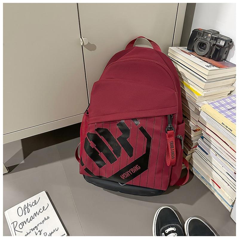 New high-value retro trendy cool niche design backpack couple lightweight large-capacity backpack