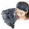 Women Fashion Elegant Cloth Knotting Fashion Leaves Wide Hairband Headband Hair Accessories Hair Ring