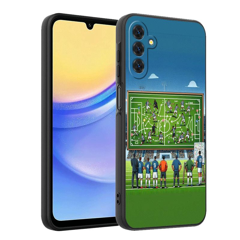 Football Soccer Tactics Time Soft Phone Case for Samsung A17 A37 A57 A16 A26 A36 A56 A15 A25 A35 A55 A14 A24 A34 A54 A13 A23 A33