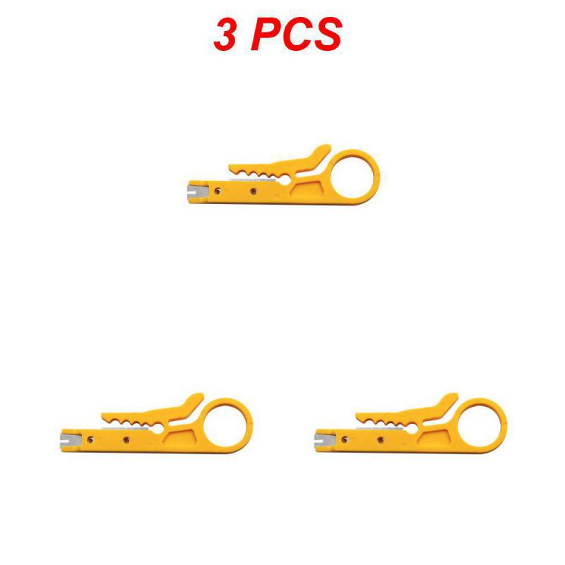 1,1-5PC Wire Stripper Knife Crimper Pliers Crimping Tool Cable Stripping Wire Cutter Multi Tools Cut Line Multifunctional Hand T