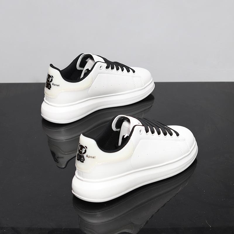 

Шкіряні кросівки на платформі Mcqueen з підвищеною підошвою, пара ведмедиків, повсякденні кеди MY22 44