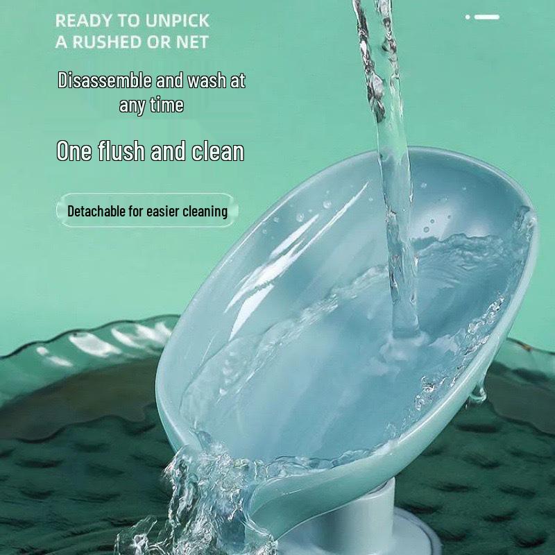 Suction Cup Wall-Mounted Soap Rack: Punch-Free, Creative Drain Design, No Water Accumulation, Home Storage Solution
