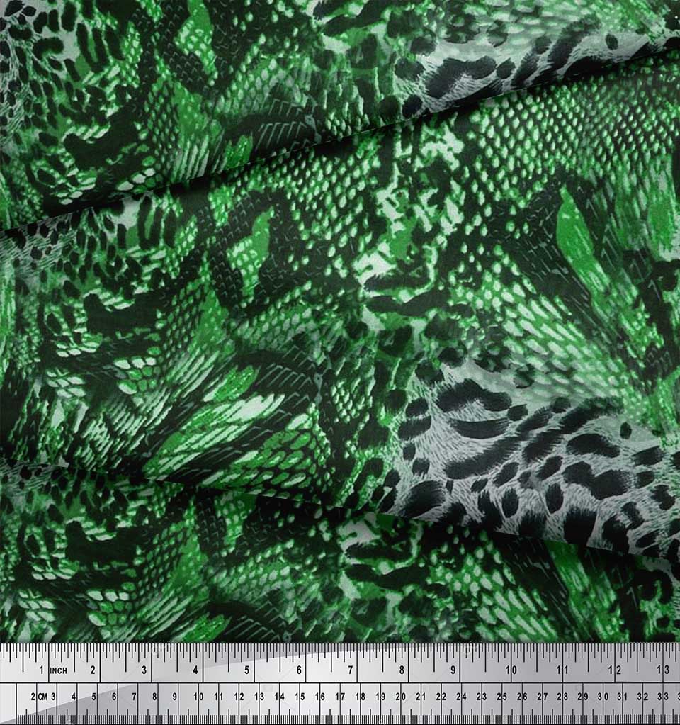 Soimoi Viskose Chiffon Stoff Mit Zebra-Print – 42 Zoll Breit (ca. 107 Cm), Meterweise, Für Nähen & Basteln