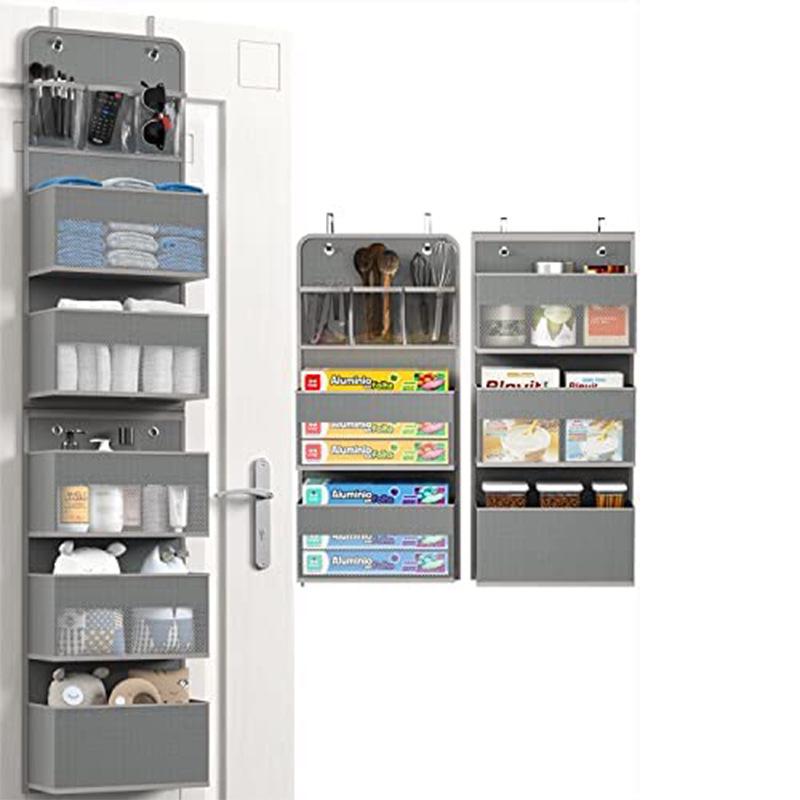 Wall-Mountable Hanging Storage Bag with Mesh Pockets for Dorms and Homes
