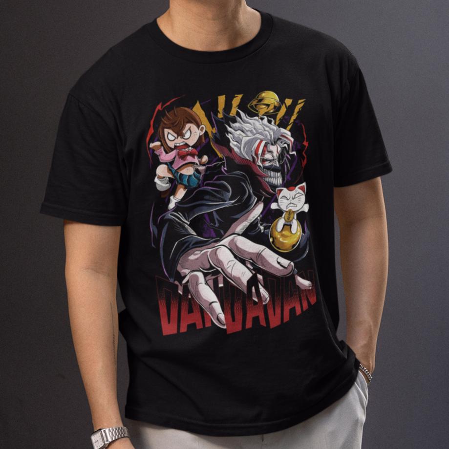 Camiseta Anime Dandadan Okarun Ken Takakura Turbo Granny Negra Unisex Manga S