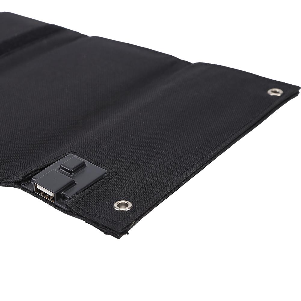 8W Solar Panel Charger Monolithic Silicon 4 Fold Battery Charger Solar Panel Lightweight Scratchproof for Tourism Camping Hiking