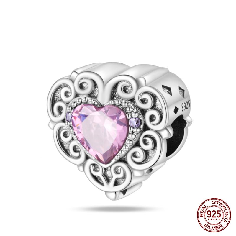 New Copper Fashion Spring Carnation Flower Parrot Charm Bead Suitable For 3Mm Bracelet Diy Fine Jewelry Gift Making