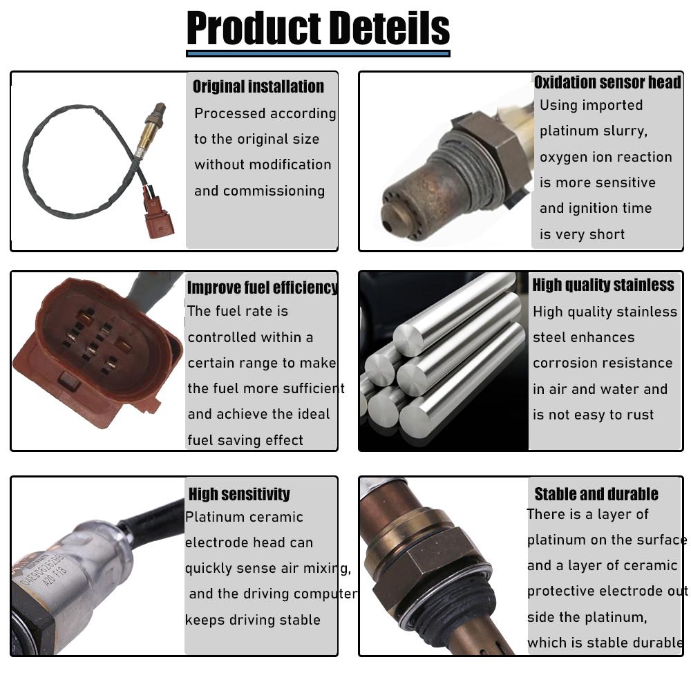 New 022906262BF Front Left Lambda Oxygen O2 Sensor For VW TOUAREG 3.2L 4.2L 2004 2005 2006 2007 NO# 022 906 262 BF 022906262AS