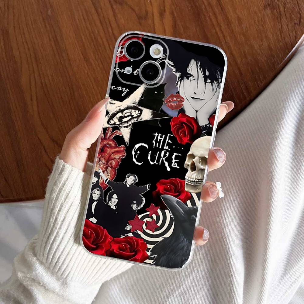 Hot Classic Rock The C-CureS Band Phone Case For IPhone 17 16 15 14 13 12 11 Pro Max Plus Soft Cover Personalized DIY