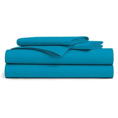 Flat Sheet - TURQUOISE - 180x290cm - 100% Cotton - 57 Threads/cm - Machine Washable