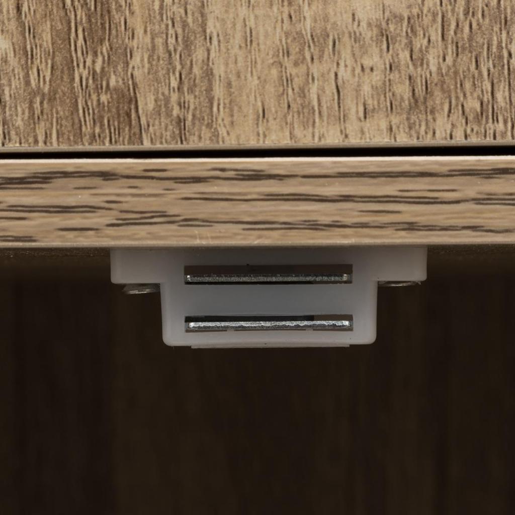 Kali natural high chest of drawers with 6 cabinets