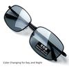 Polarized Sunglasses Metal Day Night Dual Use Sunglasses Photochromic Sunglasses Comfortable Uv400 Eyewear For Fishing Driving