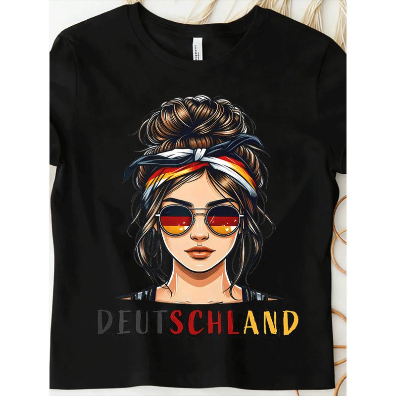 German German Germany Flag T-Shirt White for Men Women Unisex All Season Funny T-Shirt