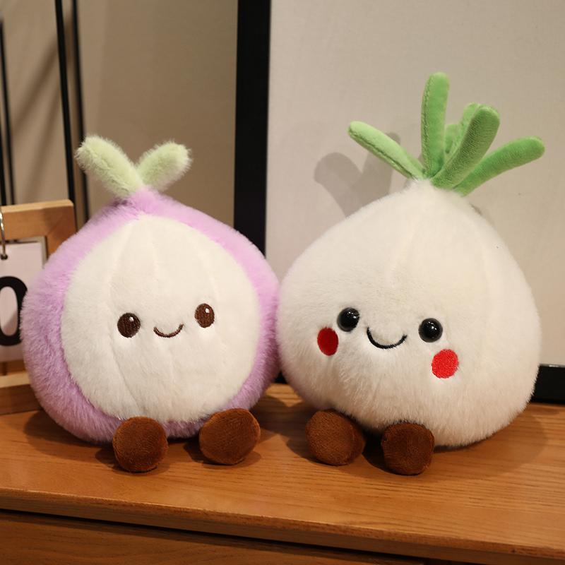 20cm Cartoon Cute Vegetable Fairy Plush Doll With Legs Onion Garlic Ginger Plush Toy Kitchen Home Decoration Gift For Children