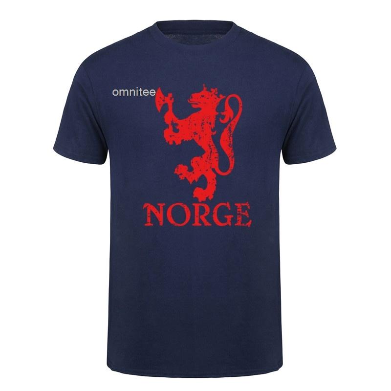 Boat Norwegian Flag Norway Tshirt Unisex Cotton Short Sleeve Streetwear Vintage Norway Flag Mountain T Shirt Hj110