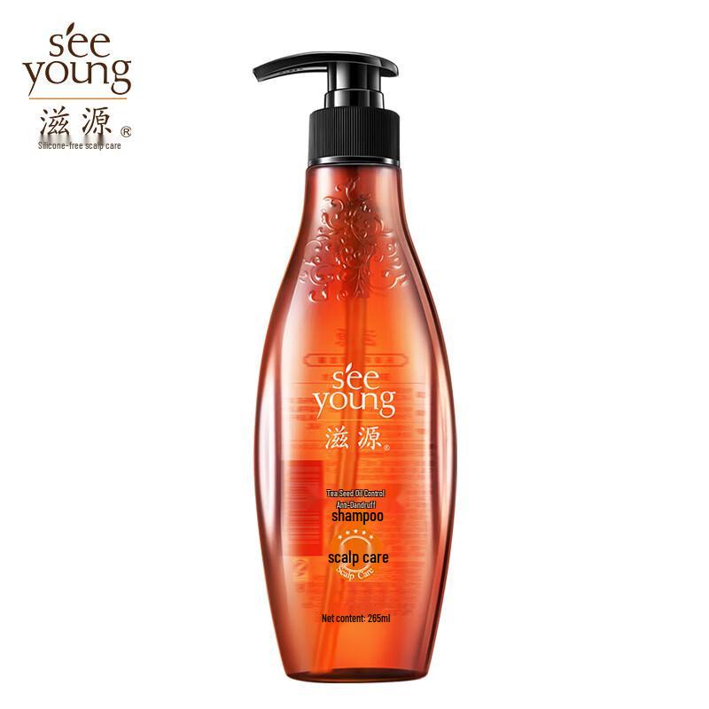 ZiYuan Шампунь для контроля жирности и против перхоти с маслом семян чая