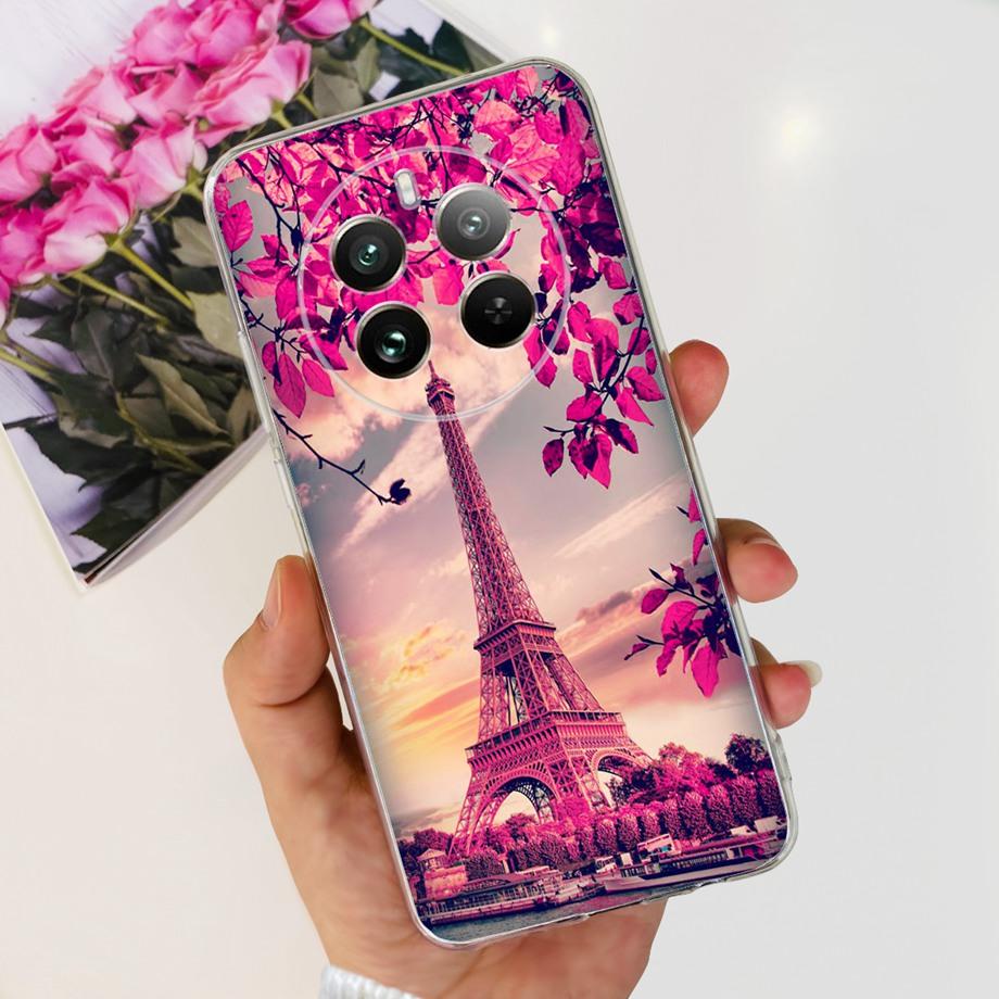 For Realme 12 Pro Plus Case Soft Clear TPU Silicone Phone Case For Realme 12 Pro Pro+ Cute Cartoon Shockproof Back Cover Fundas