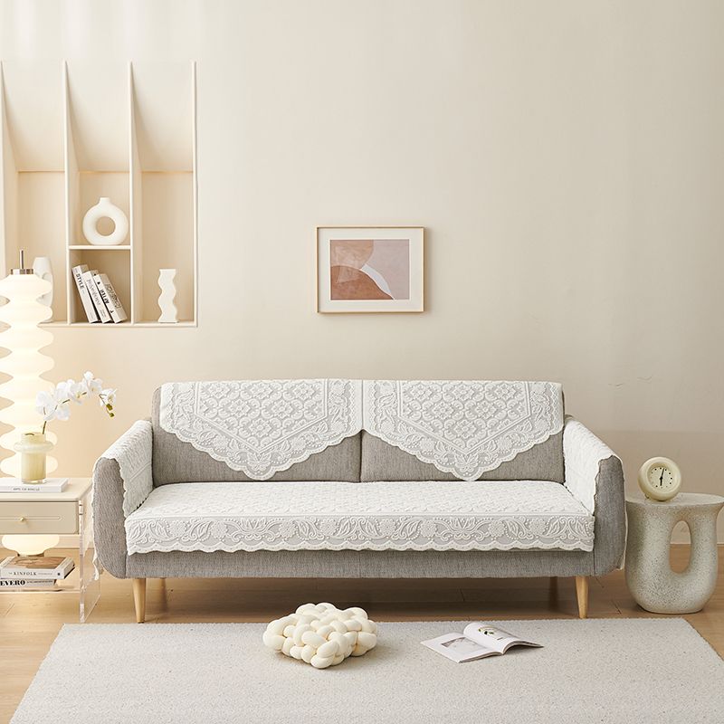 

2024 Толстое кружево Комбинация Диван Спинка Полотенце Пылезащитный Чехол на подлокотник Полотенце Универсальная тканевая подушка Четыре сезона Универсальный First seen-beige Square 60*60cm