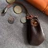 Leather Earphone & Coin Wallet, Minimalist Small Purse, Durable Casual Everyday Carry