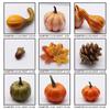 50Pcs Artificial Pumpkin Halloween Decorations For Home Mini Fake Pumpkin Autumn Harvest Party Thanksgiving Ornament Props Decor