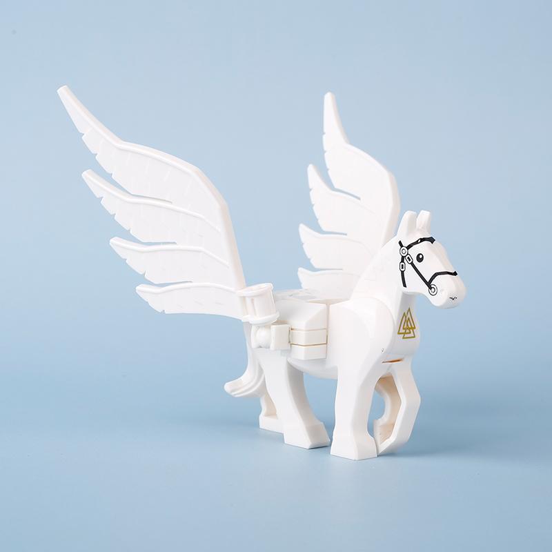Magic Movies Medieval Animal Figure Building Blocks Dragon Elk Wild Boar Bighorn Sheep Dog Mini Model Bricks Toys DIY Kids Gifts