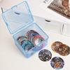 1pc Versatile Dustproof & Moisture-Resistant Flip Card Organizer, Office Pin Clip Box - Compact Storage Box for Trading Cards