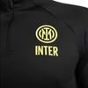 Nike Inter Milan Strike Drill Top Outdoor Casual Sports Pullover Long Sleeve Football Shirt Men tops Black Yellow DN2813-010