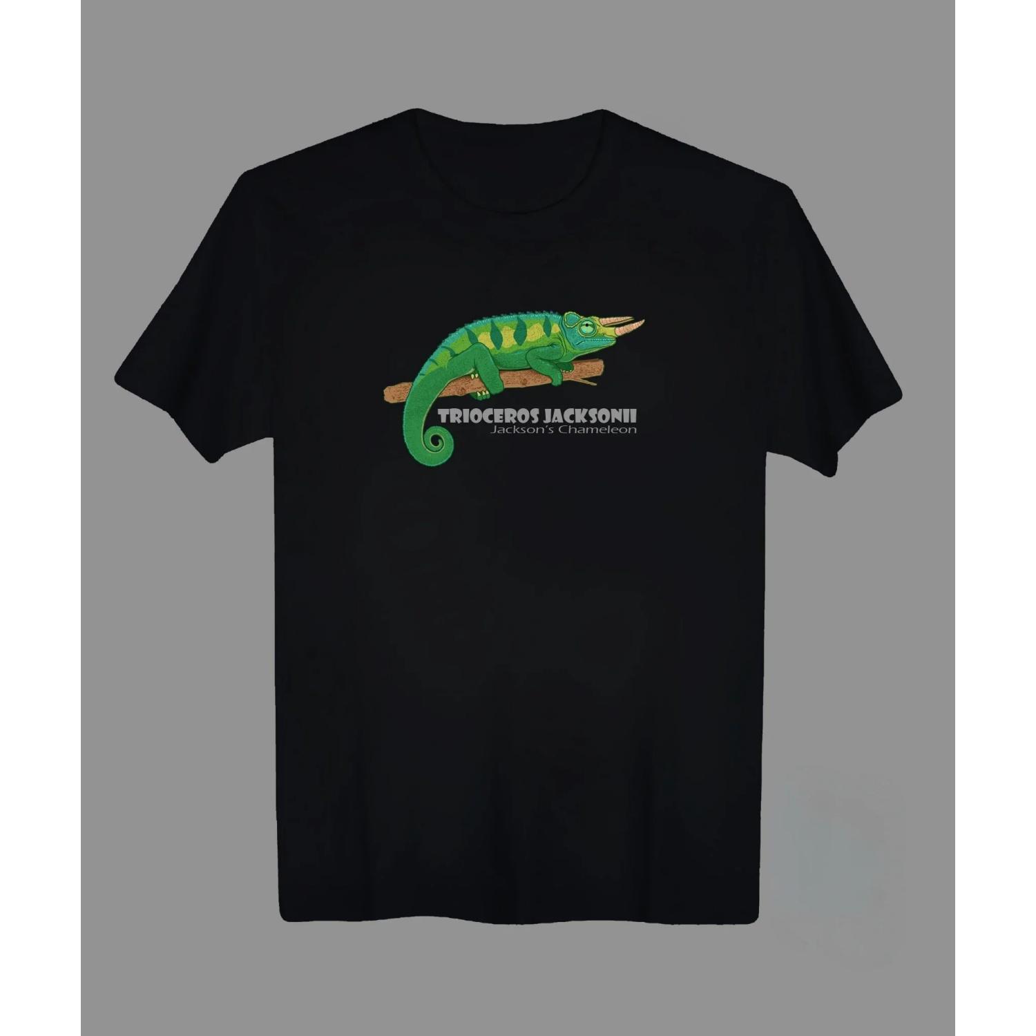 

Trioceros Jacksonii Jackson s Chameleon Lizard Reptile Pet T Shirt New 100% Cotton Short Sleeve O-Neck T-shirt Casual Mens Top S чёрный