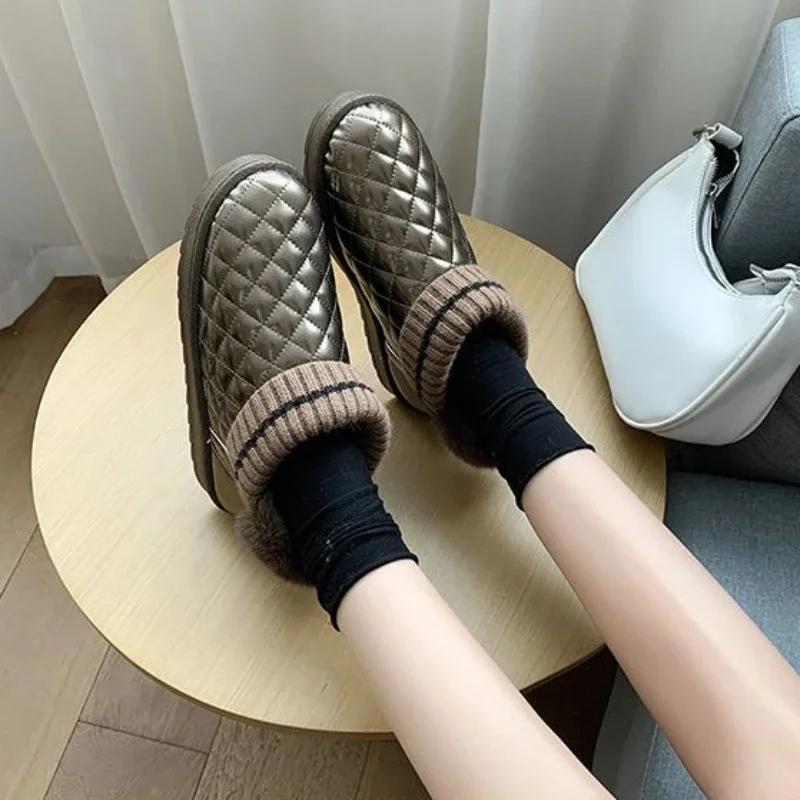 Fashion Elegant With Low Heels Plus Warm Women's Ankle Snow Boots on Offer Spring Autumn Winter Footwear Y2k Hot Booties Shoes for Woman