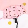 Ximengyuan Automatic Pink Bear Sun & Rain Umbrella