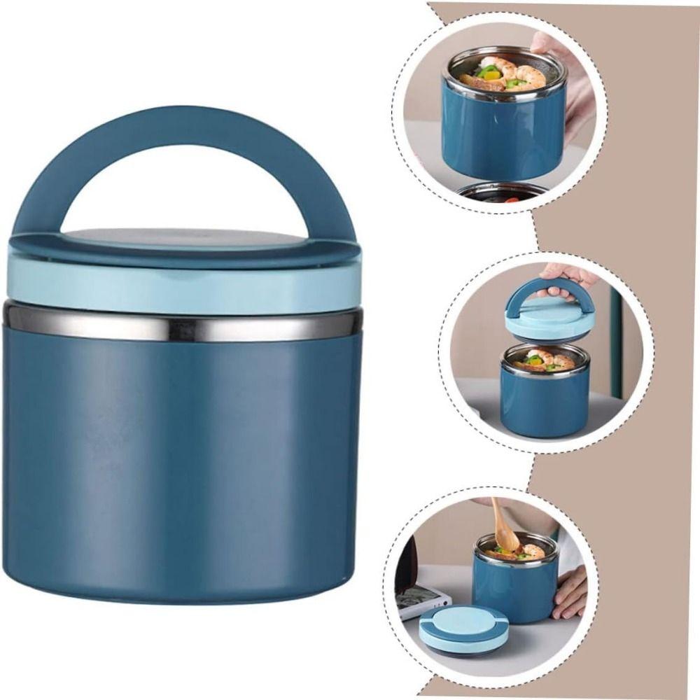 Sealed Vacuum Insulated Lunch Box Set Portable Soup Cup Eco-friendly Breakfast Holder  Child