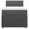 Maison Exclusive - Sommier à lattes de lit avec matelas Gris foncé 80x200 cm Tissu