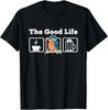 The Good Life_ Coffee_ Kingfisher_ Beer_ Bird Watching Tee Gift Unisex T-Shirt