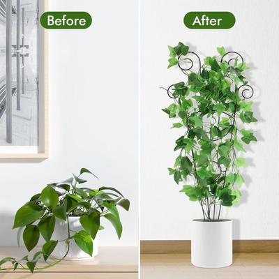 Yousheng Outdoor Plant Trellis Metal Climbing Plant Stakes Houseplants Support Trellis Planter Insert Frame Trellis for Potted Ivy Roses Orchids