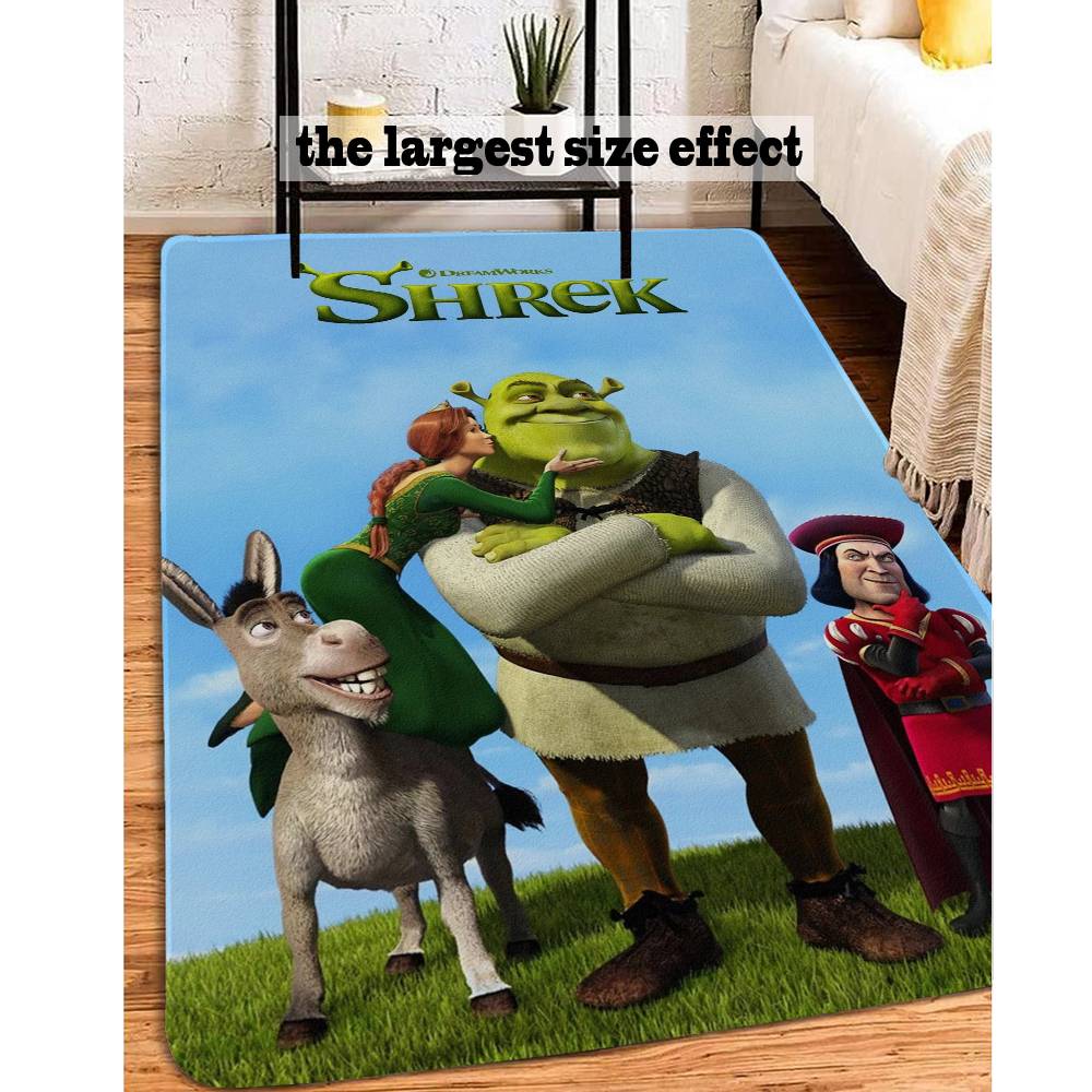 Cartoon Shrek Door Mat Washable Non-Slip Living Room Sofa Chairs Area Mat Kitchen Doormat Area Rug 40cm x 60cm