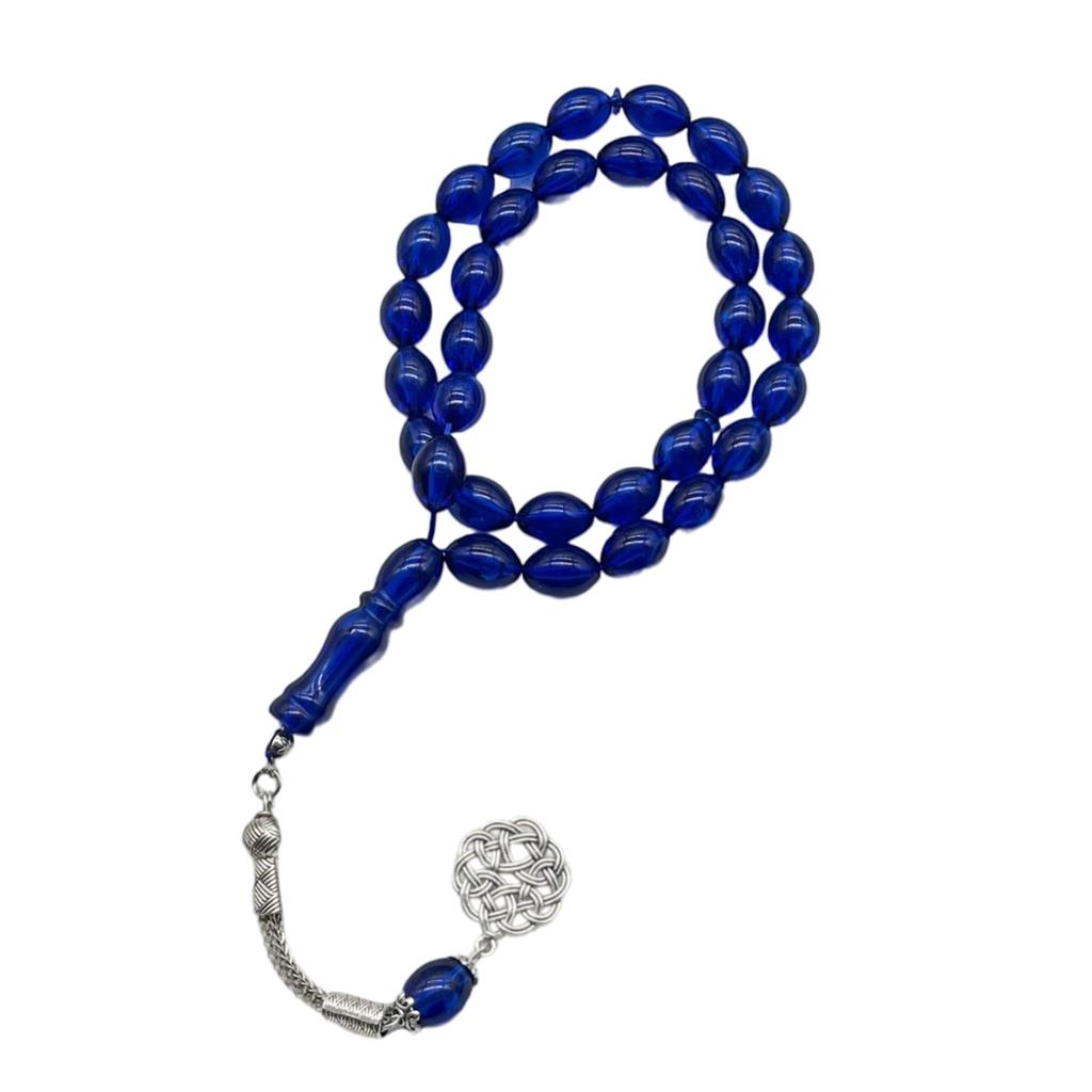 Acrylic Muslims Prayer Beads Oval Ergonomic Design Rosary Bracelet For Daily Worship And Meditation Comfortable Grip