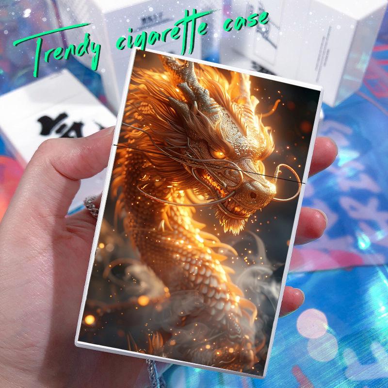 2025 New Creative Dragon Plastic Moisture-proof Cigarette case 20PCS Capacity For 8MM Cigarette box Holder Fashion Smoking Tool