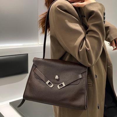 Crossbody Bag Design Sense Niche Cross-border Women's Bag Underarm Bag 2026 New First-layer Cowhide High-end Shoulder Bag